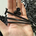 thumbnail image 3 of 500/1Pcs Auto Fastener Screw Nylon Cable Ties Buckle Self-Locking Pcomh Mount Car Secure Straps Pin and Button Zip Ties Holder, 3 of 6