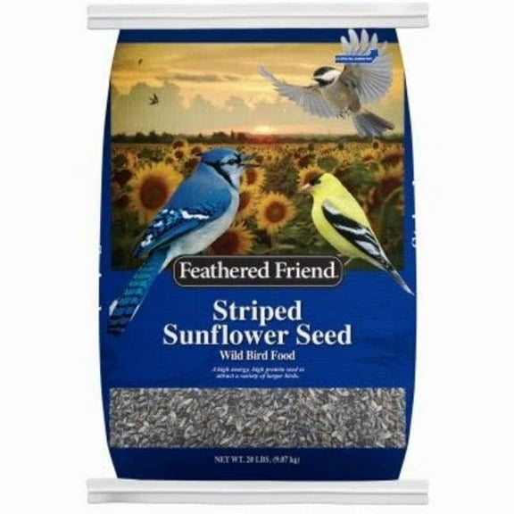 Global Harvest Foods 110376 20 lbs Striped Sunflower Wild Bird Food