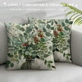 thumbnail image 3 of Fenyluxe  Home Sweet Home Eucalyptus Leaves Green Throw Pillow Covers, Spring Summer Seasonal Decorations for Home 20x20in, 3 of 5