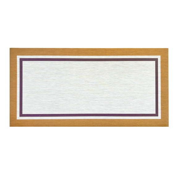 Dekorman Casahola Lancaster Woven Vinyl Home Kitchen Mat Waterproof Area Rug for Indoor/Outdoor 24"x47"