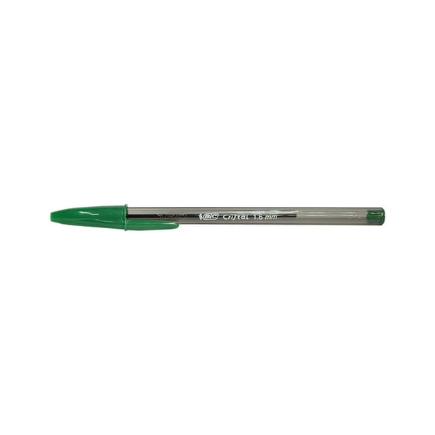 Bolígrafo Bic Cristal Extra Grueso Tinta Verde 12 Piezas