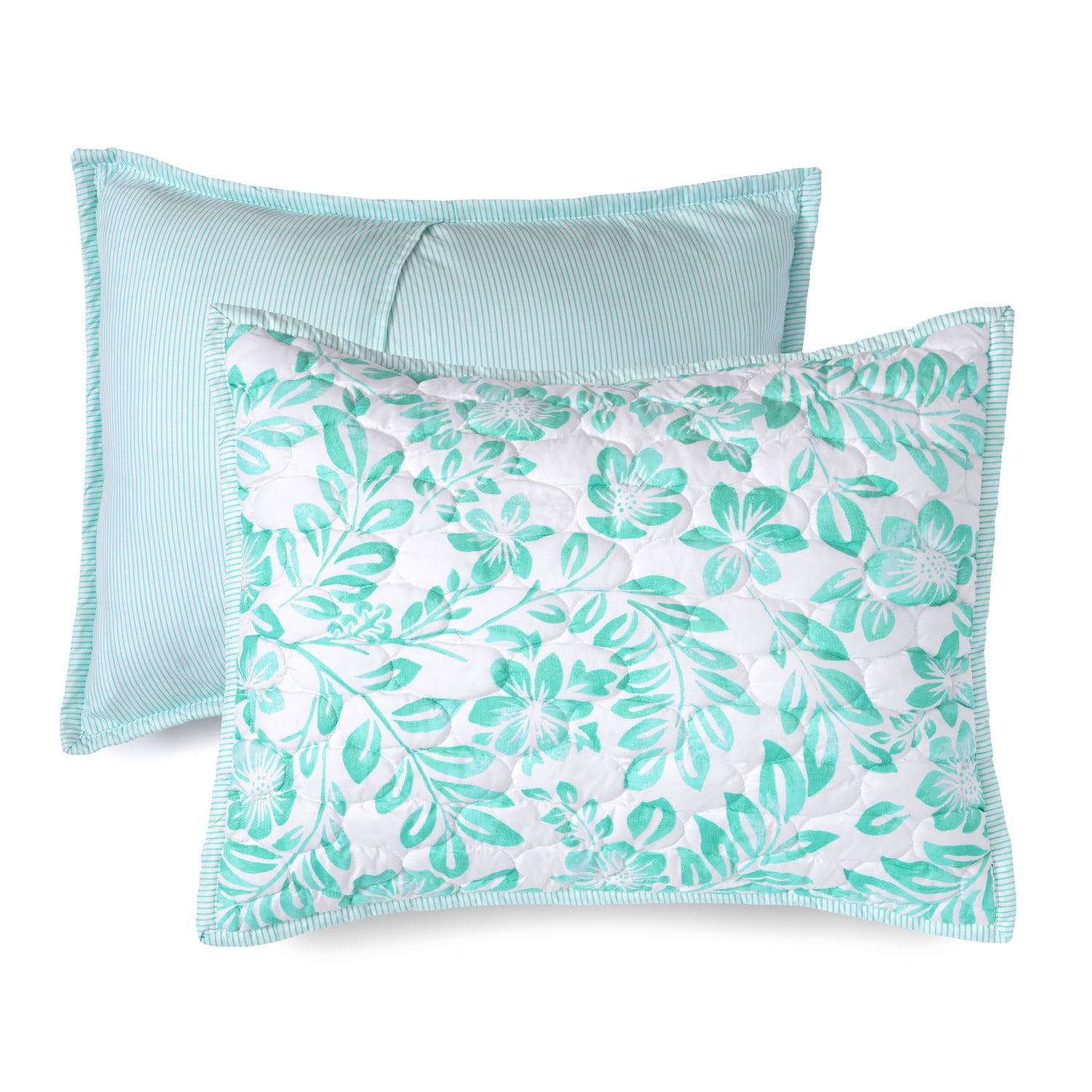 Martha Stewart Everyday 3 Piece Quilt Set - King, Frond Floral