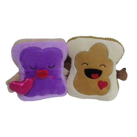 Peanut Butter and Jelly Plush, Multicolor, 9", Valentine's Day by Way To Celebrate