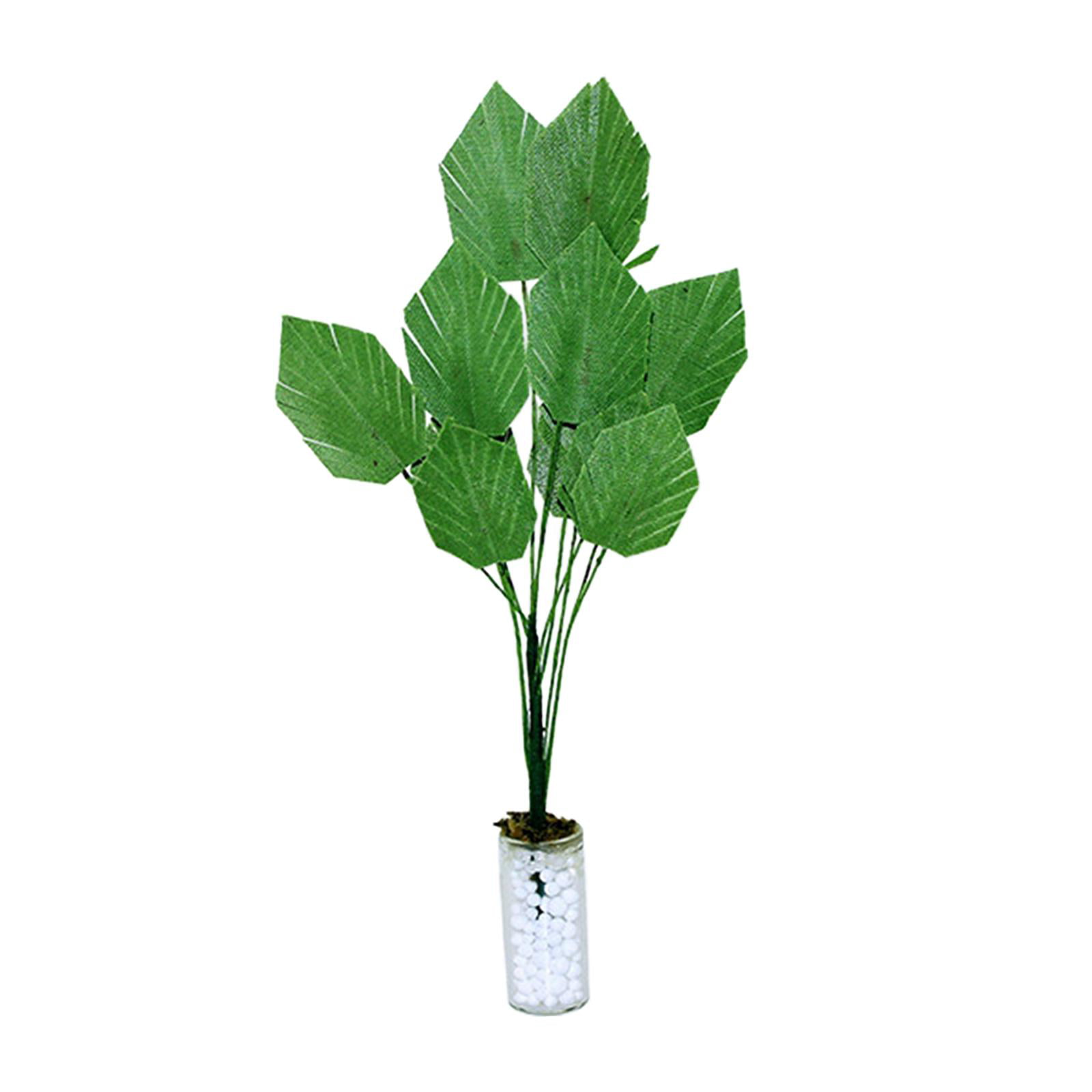 1pc Dollhouse Miniature Green Plant Flower Tree Pot Accessory Fairy Garden Decor 