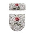 thumbnail image 2 of HELLHERO Toilet Lid Dust Cover Set Reusable for Household Dust-Proof Toilet Seat Protector, Rose on Newspaper Print, 2 of 8