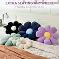 thumbnail image 2 of Flowers Pillow,Flower Shaped Throw Pillow Butt Cushion Floor Pillow,Seating Cushion,Cute Room Decor & Plush Pillow for Bedroom Sofa Chair(Lavender,15.7''), 2 of 13