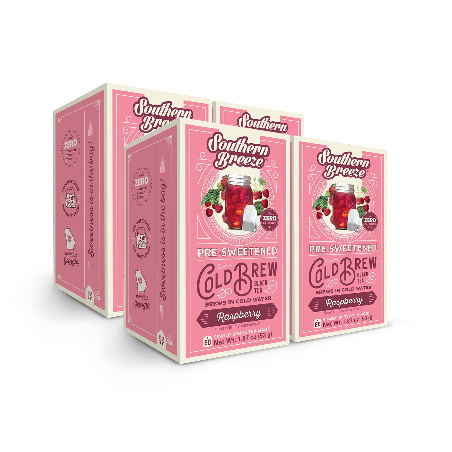 Southern Breeze Cold Brew Sweet Tea Raspberry 20ct ...