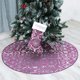 thumbnail image 1 of Worallymy, falda roja para árbol de Navidad de 48 pulgadas, falda para árbol de copos de nieve, doble capa, alfombrilla para árbol de Navidad, decoraciones para fiestas con medias Worallymy JD735800207, 1 of 6