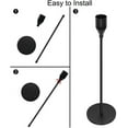 thumbnail image 4 of YasTant Set of 3 Candle Holders for Taper Candles, Modern Decorative Candlestick Holder for Home Decor, Wedding, Dinning, Party, Anniversary (Black), 4 of 8