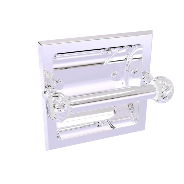 Pacific Grove Collection Recessed Toilet Paper Holder with Twisted Accents - Polished Chrome