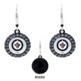 thumbnail image 2 of Winnipeg Jets Hockey Puck Earrings, 2 of 2