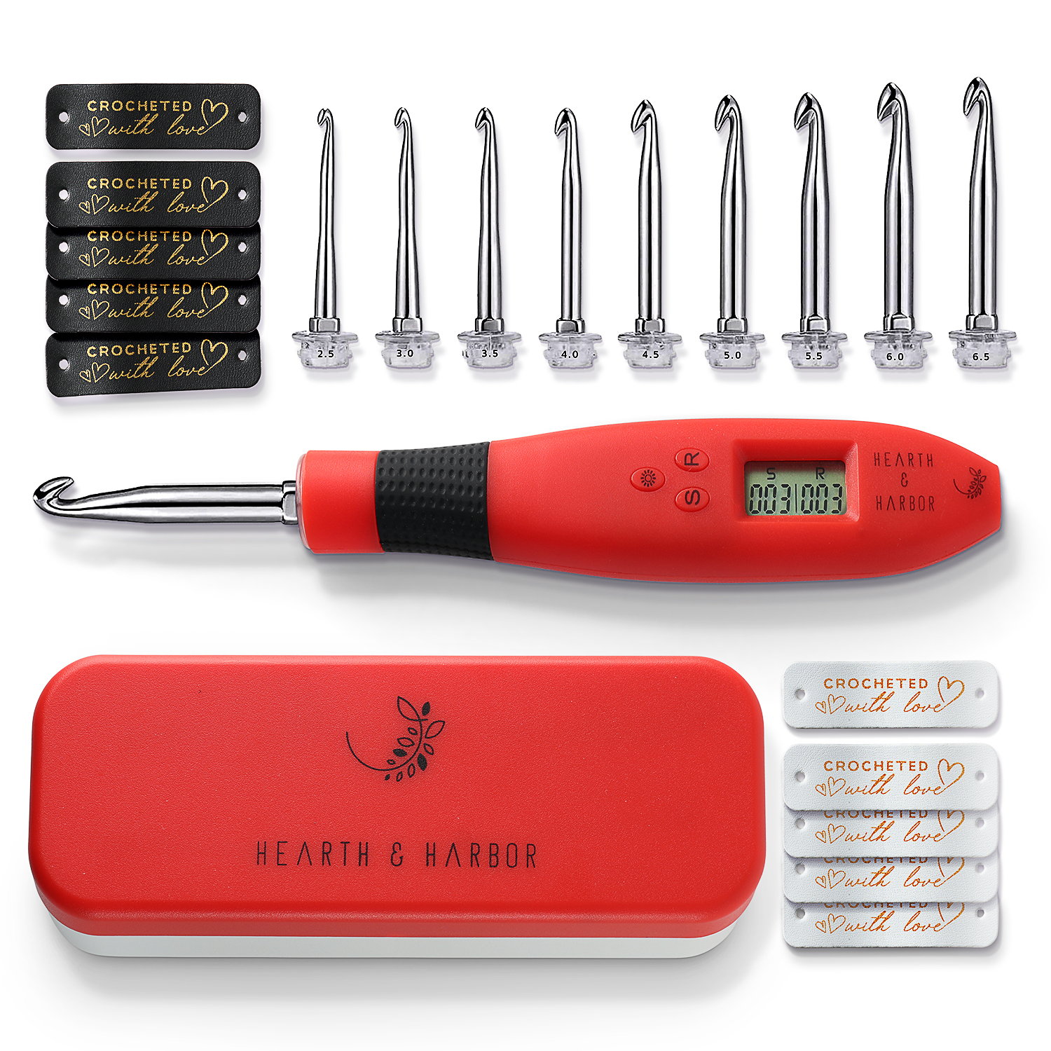 Hearth & Harbor 23-Piece Crochet Hook Set with Counter photo 1