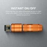 OLIGHT IMINI 2 EDC Rechargeable Flashlight 50 Lumens Compact and Portable Mini Light for Everyday Carry and Emergencies (Orange)