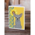 thumbnail image 2 of Summer Sunflowers Silver Chihuahua Greeting Cards and Envelopes Pack of 8 7 in x 5 in, 2 of 3