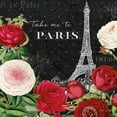 thumbnail image 2 of Pertiet, Katie 20x20 Black Ornate Wood Framed with Double Matting Museum Art Print Titled - Rouge Paris III Black, 2 of 4