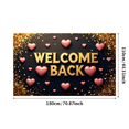 thumbnail image 3 of Welcome Back Banner Colorful Confetti Balloons Decorative Background Party Supplies Event Backdrop Celebration Welcome Banner Photography Props, 3 of 4