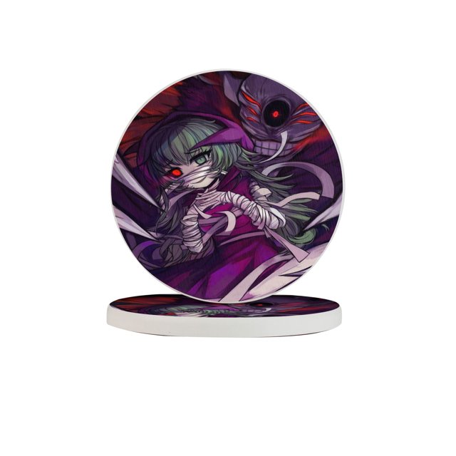 Posavasos de tierra de diatomeas absorbente de Tokyo Ghoul, el aislamiento antideslizante de tierra de diatomeas sin olor protege la superficie de la mesa contra daños Talla única