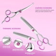 thumbnail image 4 of Dog Grooming Scissors with Round Tips Heavy Duty Titanium Pet Grooming Trimmer Kit Professional Thinning Shears Straight Scissors with Comb for Dogs and Cats (Set of ), 4 of 7