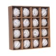 thumbnail image 4 of Juego de 16 bolas navideñas pintadas de 6 cm con dibujos animados blancos, bolas navideñas galvanizadas para colgar, elegantes adornos para árbol de Navidad DIY, 4 of 5
