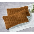 thumbnail image 3 of Home Soft Things Super Soft Decorative Pillow Covers, Set of 2, Honey Ginger, 14" x 26", 3 of 3