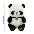 thumbnail image 3 of ​11in Panda Plush w/ Bow Tie & Safety Tongue - Premium Short Velvet Child-Safe Decor, Ready-to-Gift Set (Age 3+)​​ black, 3 of 6