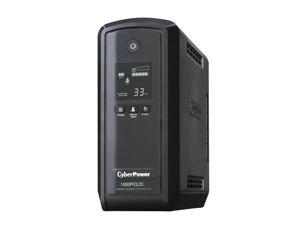 CyberPower PFC Sinewave Series CP1000PFCLCDTAA UPS 600 Watt 1000 VA 