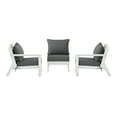 thumbnail image 2 of WestinTrends Avalon Outdoor Patio HDPE Sectional Sofa with Patio Cushions, White/Gray, 2 of 5