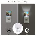 thumbnail image 3 of Fuzoiu Playful Hedgehog Forest Pond Print Dusk to Dawn LED Night Light with Light Sensor, Energy-Efficient Touch-Safe Night Lamp for Home, Office, and Kids' Rooms-UK, 3 of 7