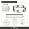 thumbnail image 5 of CAPHAUS 24/32/40 Inch Height Bold Metal Foldable Heavy-Duty Pet Playpen with Door, Available in 8/16/24/32 Panels, Indoor/Outdoor Portable Kennel, Dog/Animals Exercise Fence Cage for Yard, RV, Camping, 5 of 9