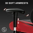 thumbnail image 3 of GTPLAYER Gaming Chair, Ergonomic Office Desk Chair with Lumbar Support, PU Leather, Footrest & Adjustable Headrest, Red, 3 of 8