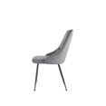 thumbnail image 3 of Topline Home Furnishings Velvet Side Chair with Black Legs, 3 of 6