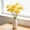 #104Yellow, variant on Realistic Artificial Transvaal Gerbera Single Stem, Lifelike White Petals Green Stem, No Watering for Home Decor Wedding Bouquet Table Centerpiece, Fade-Resistant