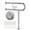 Brushed Nickel-Wall to Floor-24 Inch, variant on Toilet Safety Frame White Wall to Floor 31.5 Inch Bathroom Support