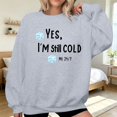 thumbnail image 2 of Jamsmile Women Sweatshirts Autumn Graphic Letters Print Sweatshirts Lightweight Comfort Oversized Crewneck Ladies Pullovers, 2 of 5