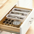 thumbnail image 4 of Mainstays 3-Pack Plastic Narrow Drawer Organizer Storage Baskets, Kitchen Drawer, Desk Drawer and Bathroom Drawer Organizer Bins, 10.3" x 3.1" x 2.4", 4 of 11