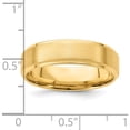thumbnail image 3 of 14K Yellow Gold Light Comfort Fit Brush Satin Fancy Band (Size 7) Made In United States yb112l-7, 3 of 5