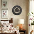 thumbnail image 4 of VOCOO 12-Inch Retro Silent Wall Clock, Large Vintage Decorative Clock for Kitchen, Living Room, Bedroom - Black, 4 of 6