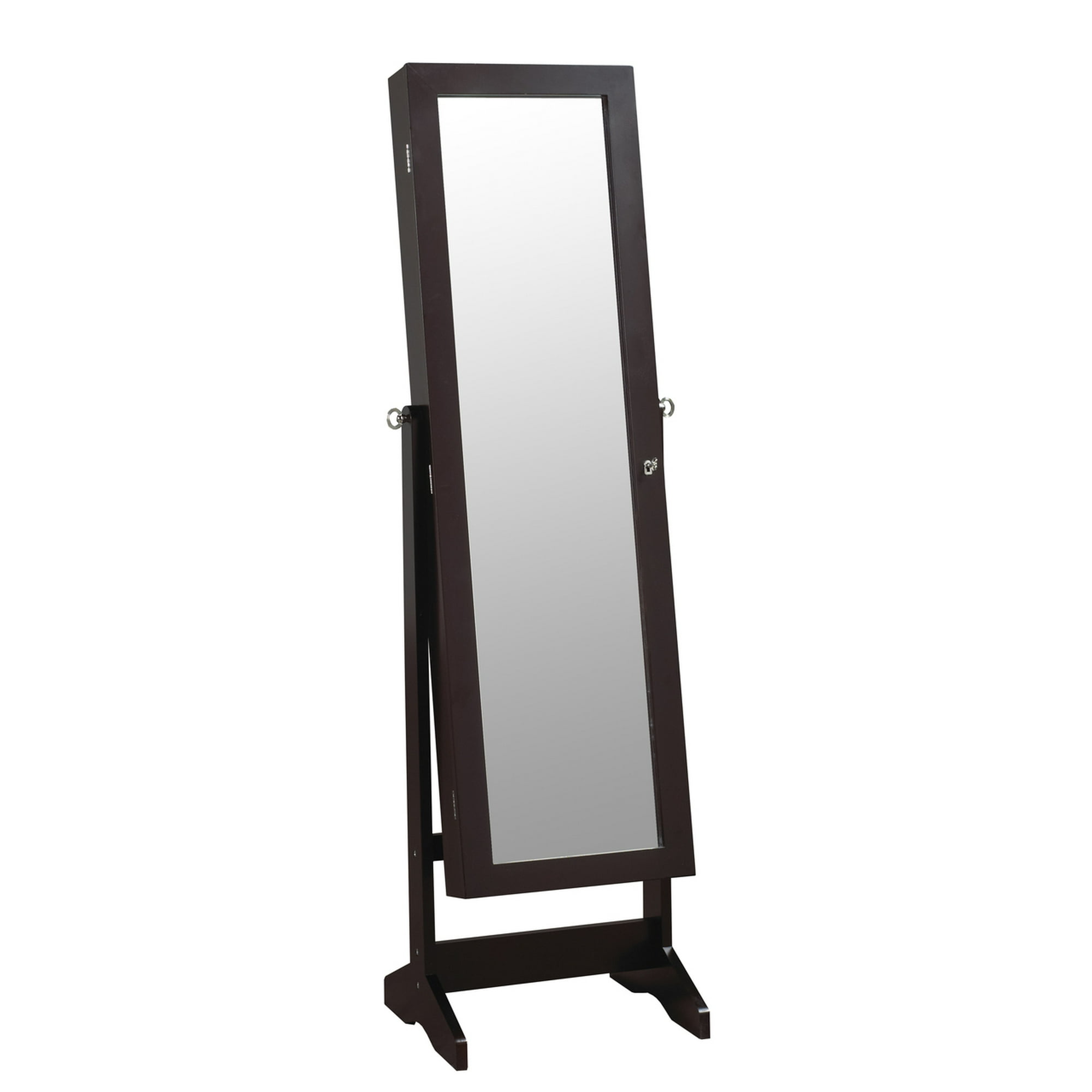 Viscologic Freestanding Mirrored Jewelry Cabinet Armoire