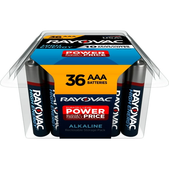 Rayovac High Energy AAA Batteries (36 Pack), Triple A Batteries