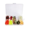 thumbnail image 3 of Gancho 180 Uds plantillas de pesca en hielo señuelos de pesca en hielo Kit de iniciación de pesca en hielo para Walleye Crappie Panfish, 3 of 8