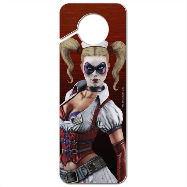 Batman Arkham Asylum Video Game Harley Quinn Plastic Door Knob Hanger
