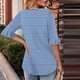 thumbnail image 3 of Blusas de Manga Corta para las Mujeres, Moda Verano Impreso, Blusas de Cuello Redondo, Chaqueta de Manga Corta para las Mujeres, 3 of 6