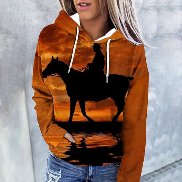 Ichuanyi liquidación para mujeres manga larga casual de capucha sudadera sudadera tops livianos livianos livianos tops ICHUANYI WER2023082209208