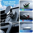 thumbnail image 4 of [2-Pack] Magnetic Phone Holder for Car Alloy Folding Magnetic Car Phone Holder [Super Strong Magnet] Car Magnetic Phone Mount 360° Rotation Magnetic Cell Phone Holder Dashboard Car Mount for All Phone, 4 of 5