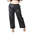 thumbnail image 1 of Pantalon de vinipiel pierna ancha Roman Fashion /Tallas Extras, 721 (Negro) negro 42, 1 of 5