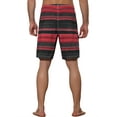 thumbnail image 3 of NOMADIC NOOK Men's Drawstring Stripes Color Block Beach Board Shorts 2 Pack, 3 of 5