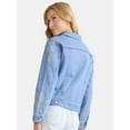 thumbnail image 3 of The Pioneer Woman Denim Jacket with Embroidery, Sizes S-3X, Women’s and Women’s Plus, 3 of 5