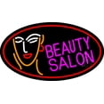 thumbnail image 1 of Red Beauty Salon With Girl LED Neon Sign 13 x 24 - inches, Black Square Cut Acrylic Backing, with Dimmer - Bright and Premium built indoor LED Neon Sign for Defence Force., 1 of 6