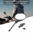 thumbnail image 2 of Universal Motorcycle Folding Mirror Motorbike Street Bike Side Mirrors Rearview Scooter Mirror 8/10, 2 of 5