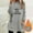 Gray, variant on Women's Warm Long Sleeve Round Neck Loose Solid Pocket Top for Winter Casual Comfort Blouse